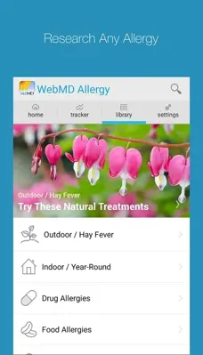 WebMD Allergy android App screenshot 2